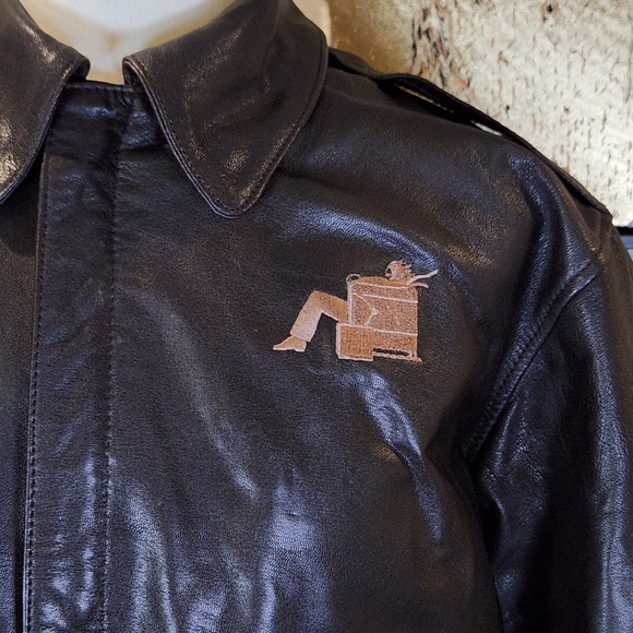 COOPER Sportswear Type A-2 Aviator Flight Jacket Leather Goatskin Bomber XL - Picture 3 of 6